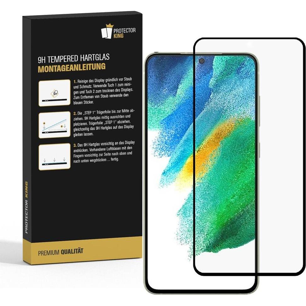 Thumbnail - Protectorking 6x echtes Tempered 9H Panzerhartglas 3D KLAR (6 Stück, Samsung Galaxy S21 FE), Smartphone Schutzfolie