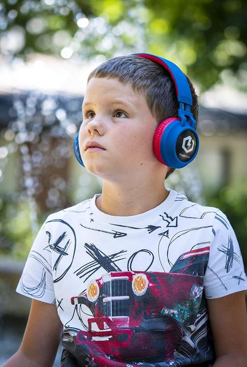 Produktbild PowerLocus Wireless Headphones Buddy Kids (Navy Red)