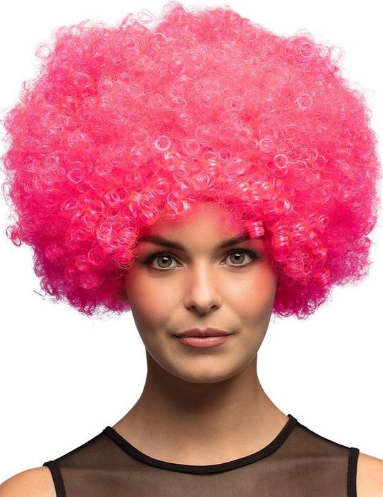 Immagine prodotto Fasnacht Parrucca Afro rosa