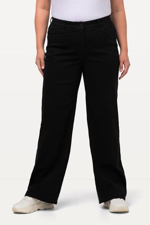 Immagine prodotto Ulla Popken Jeans modello Mary con taglio della gamba ampio, design a cinque tasche e cintura comoda (60)