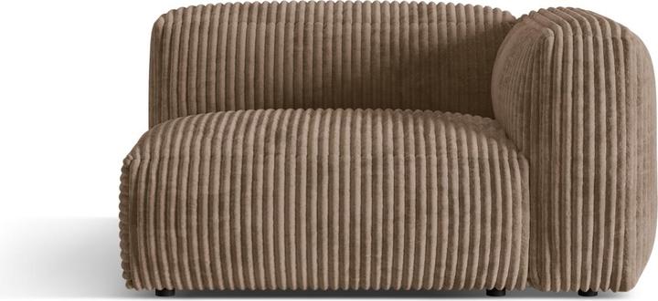 Image du produit Micadoni Chauffeuse Droit, "Martina", 1 Place, 121x106x75 Fabriqué en Europe (Canapé modulaire, 1 place)