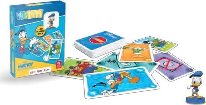 Productafbeelding ASS Altenburg 22522248 - Mixtett: Disney Mickey+ Friends - kaartspel + figuur Donald, voor 2 spelers, vanaf 5 jaar (Frans, 2 Spelers)