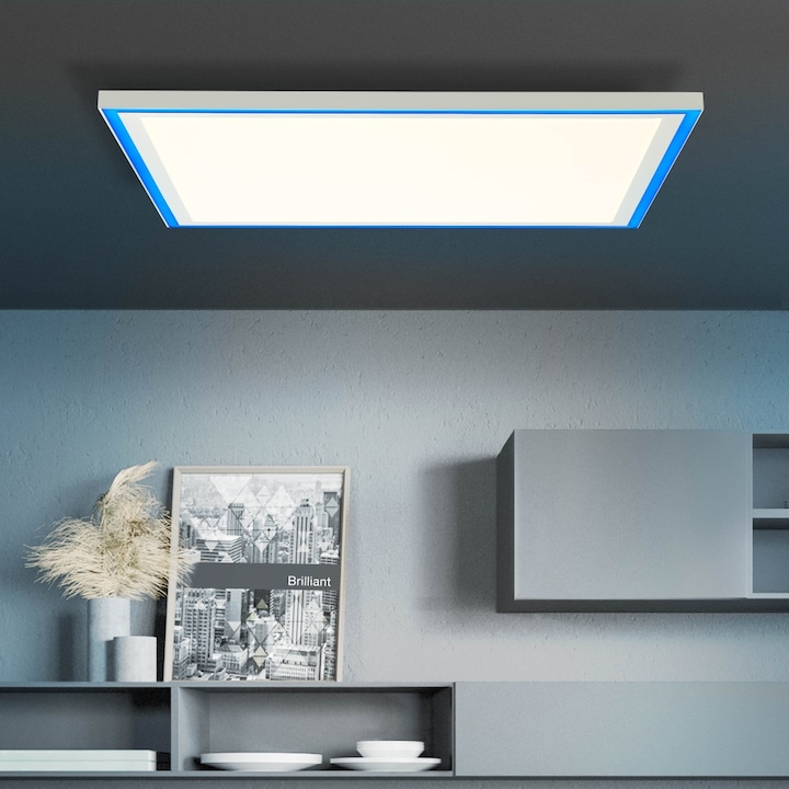 Actual product image Brilliant Lanette LED 37W /WA/DE/3800lm/DIM/CCT/RGB/NL/RC Deckenaufbau-Paneel 60x60cm (3800 lm)