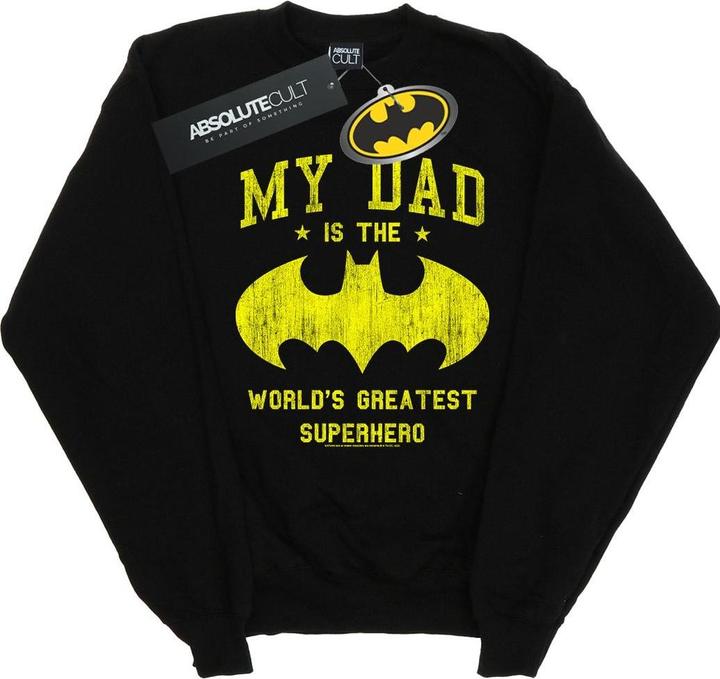 Produktbild Batman Mein Vater ist ein Superheld Baumwolle Sweatshirt (L)