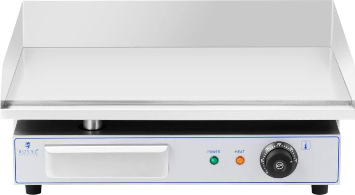 Immagine prodotto Royal Catering Fry top elettrico - Piastra liscia in acciaio inox - 550 x 400 mm - - Flat - 3,000 W (0.00 kW)