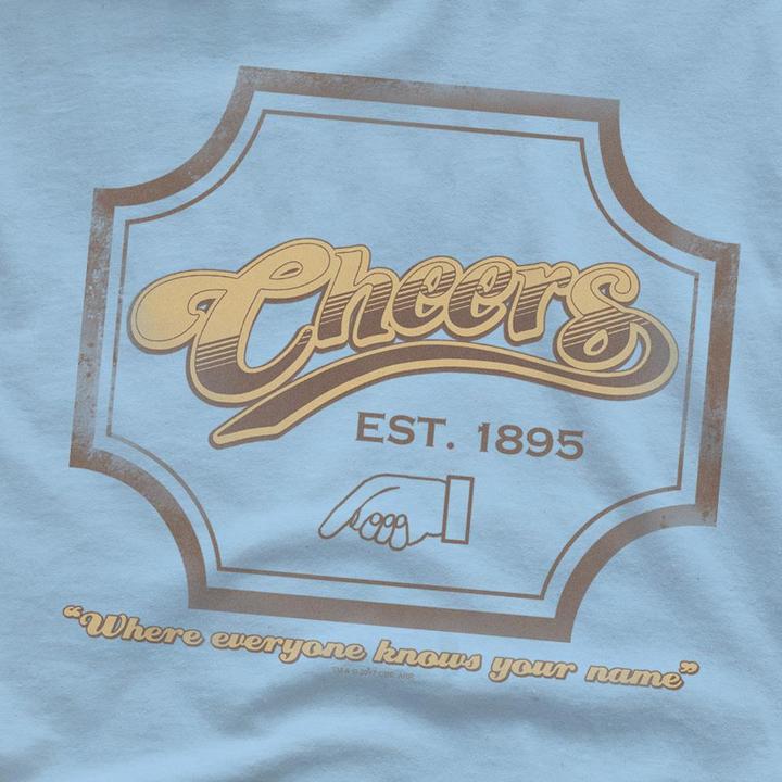 Actual product image Cheers Mens Sign T-Shirt (L)