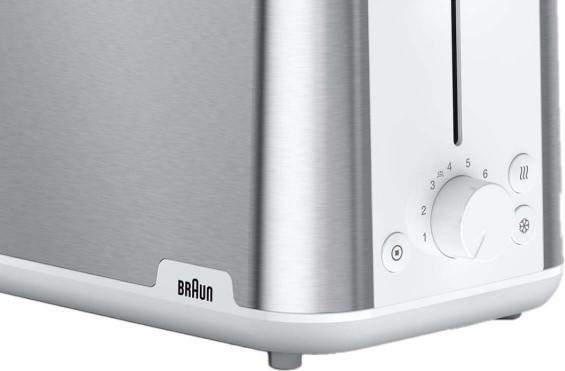 Actual product image Braun Toaster HT 1510 WH 2 slices