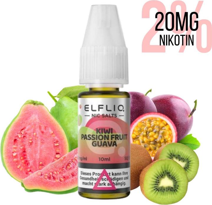 Actual product image Elfbar Elfliq (Kiwi, Passion fruit)