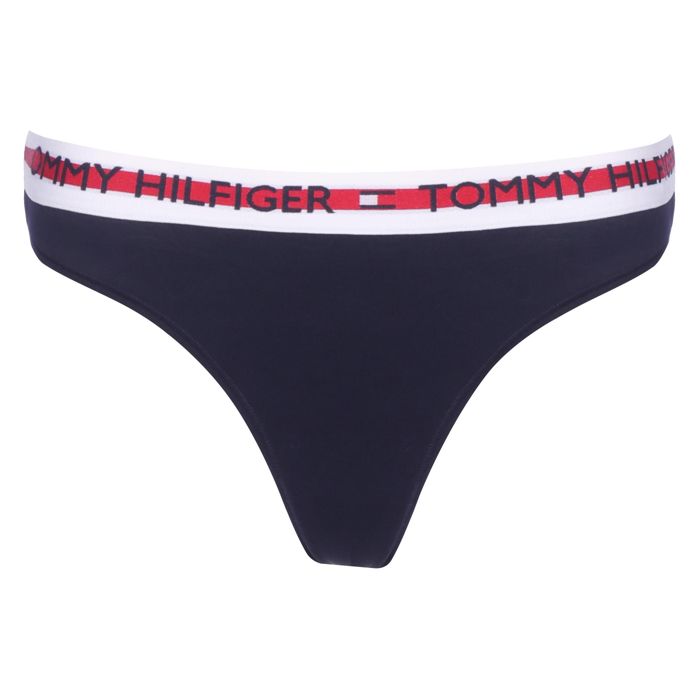 Tommy Hilfiger, Vrouwen, Onderbroek, Tanga Sportkleding, Blauw, (Xs)