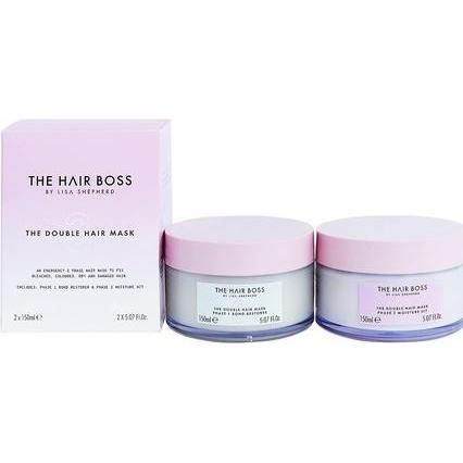 The Hair Boss, Haarmaske, SET By Lisa Shepherd The Double Hair Mask Phase 1 i 2 keratynowe maski nawilżające