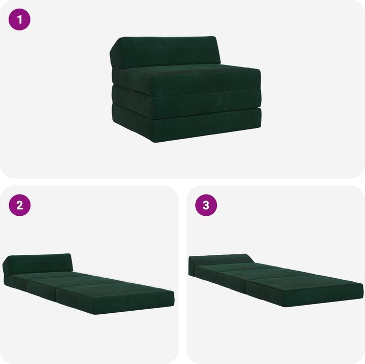Produktbild vidaXL Klappsofa Bett