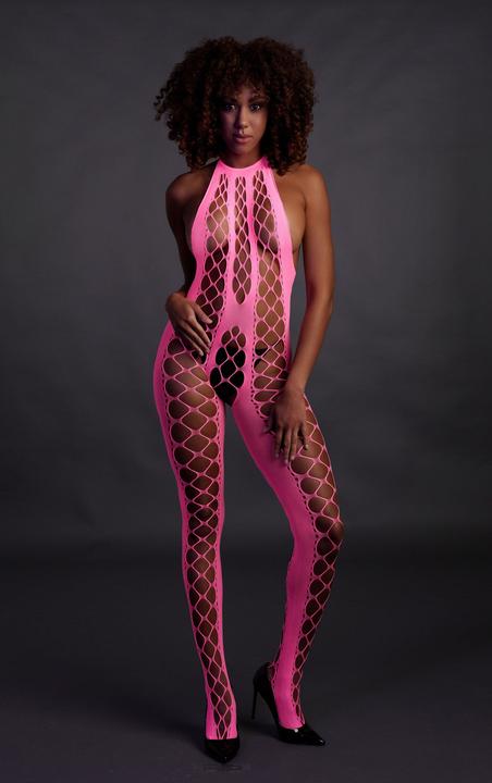 Actual product image Ouch! Bodystocking with Halterneck (XL, XXL, 3XL)