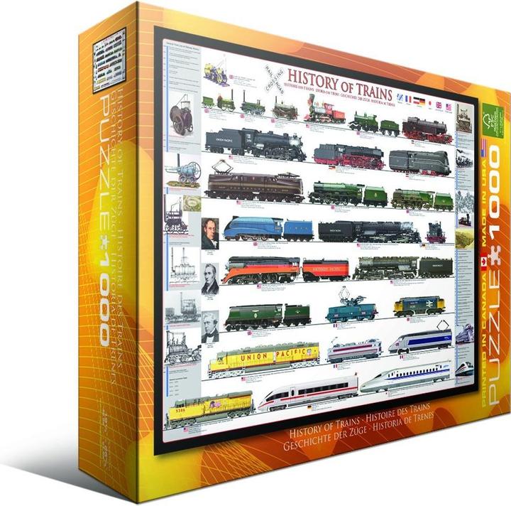 Image du produit Eurographics Histoire des trains (1000 pièces)