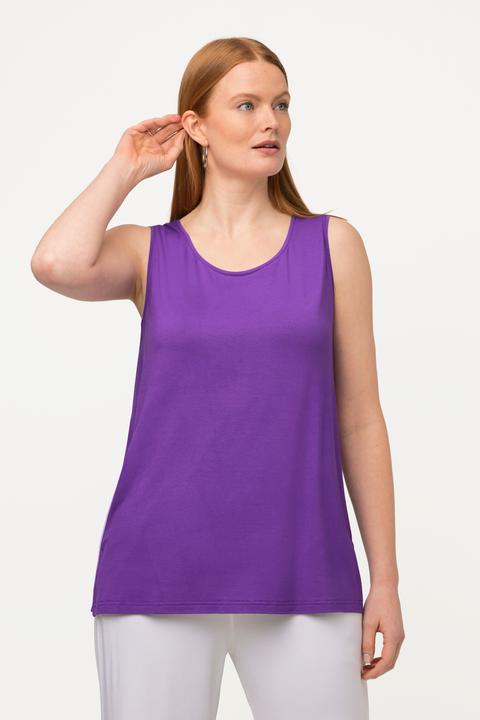Produktbild Ulla Popken Top, Rundhals, Classic, Stretch, breite Träger, ärmellos (54)