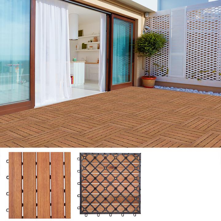 Actual product image Casaria Holzfliese (55 x, 30 x 30 cm)