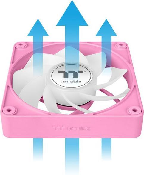 Immagine prodotto Thermaltake TT CT140 EX Reverse ARGB PC Cooling Fan 3 Pack Pink (140 mm, 3 x)