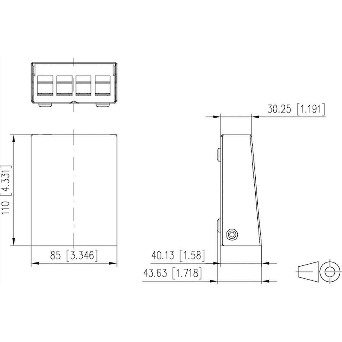 Thumbnail - Metz Connect Keystone AP-Geh 4 Port 130861-0402KE, Serverschrank Zubehör, Weiss