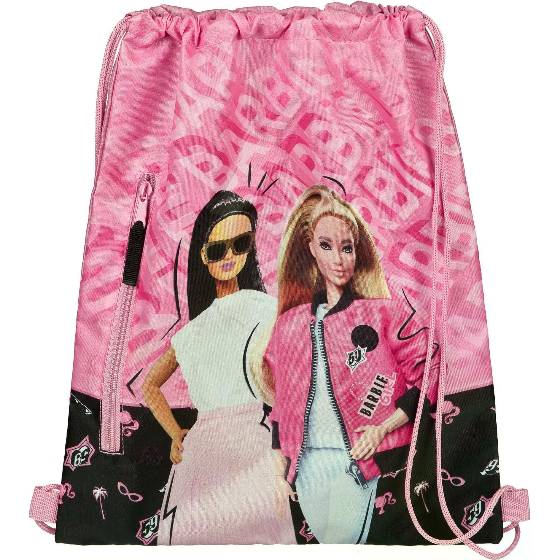 Undercover, Tasche, Turnsack Barbie, Schwarz, Rosa, (5 l)
