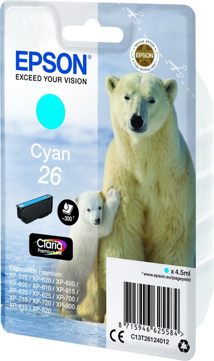 Actual product image Epson 26 Claria Premium (C)