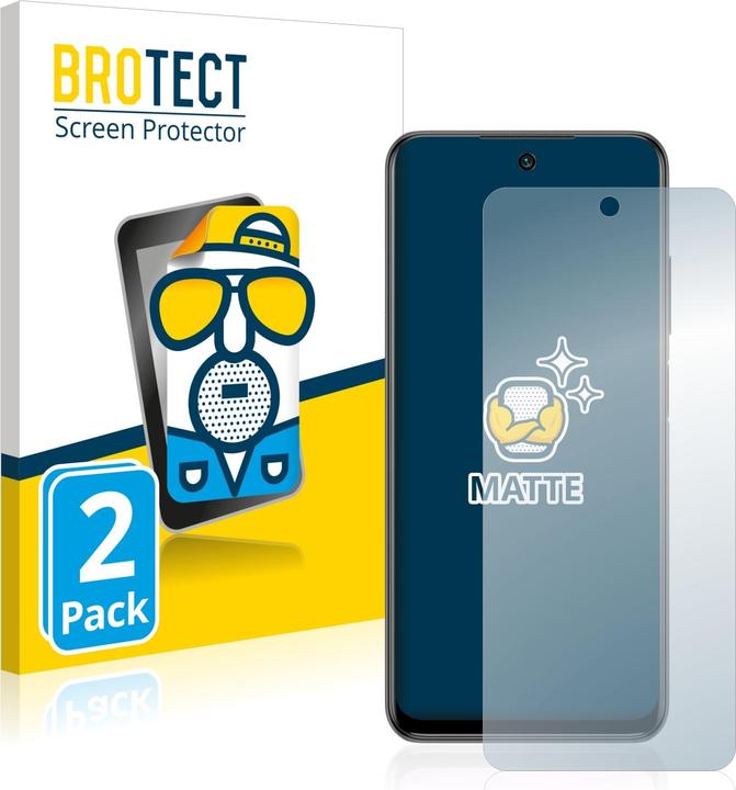 Produktbild BROTECT Entspiegelungs-Schutzfolie Displayschutz Matt (2 Stück, Xiaomi Redmi Note 10T 5G)