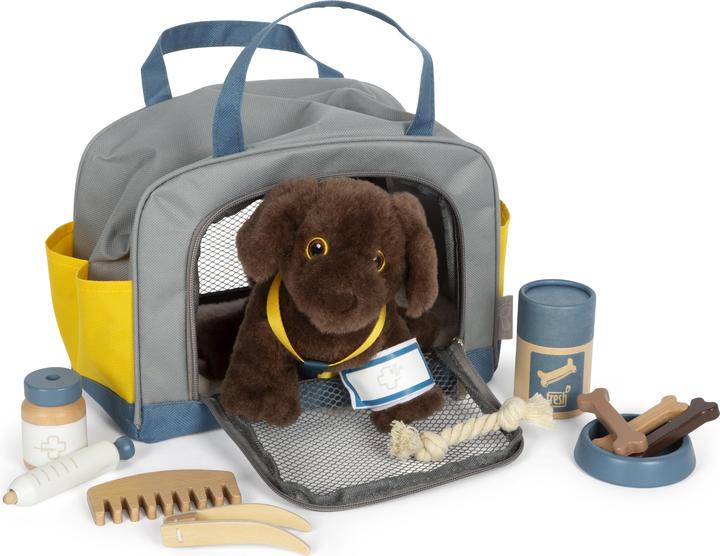 Image du produit small foot Hund mit Tasche und Pflege-Set (20 cm)