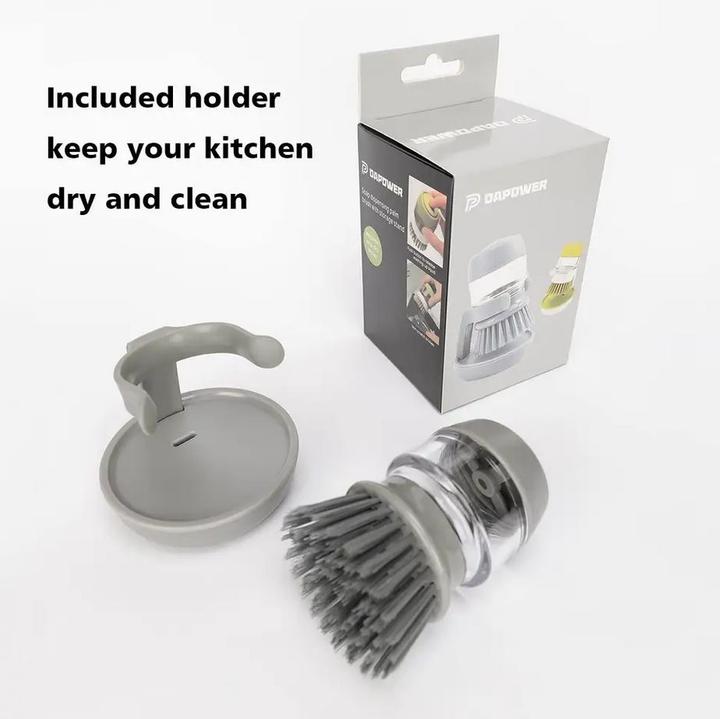 Actual product image PhoneLook Mini dishwashing brush with soap dispenser and holder (1 pcs.)