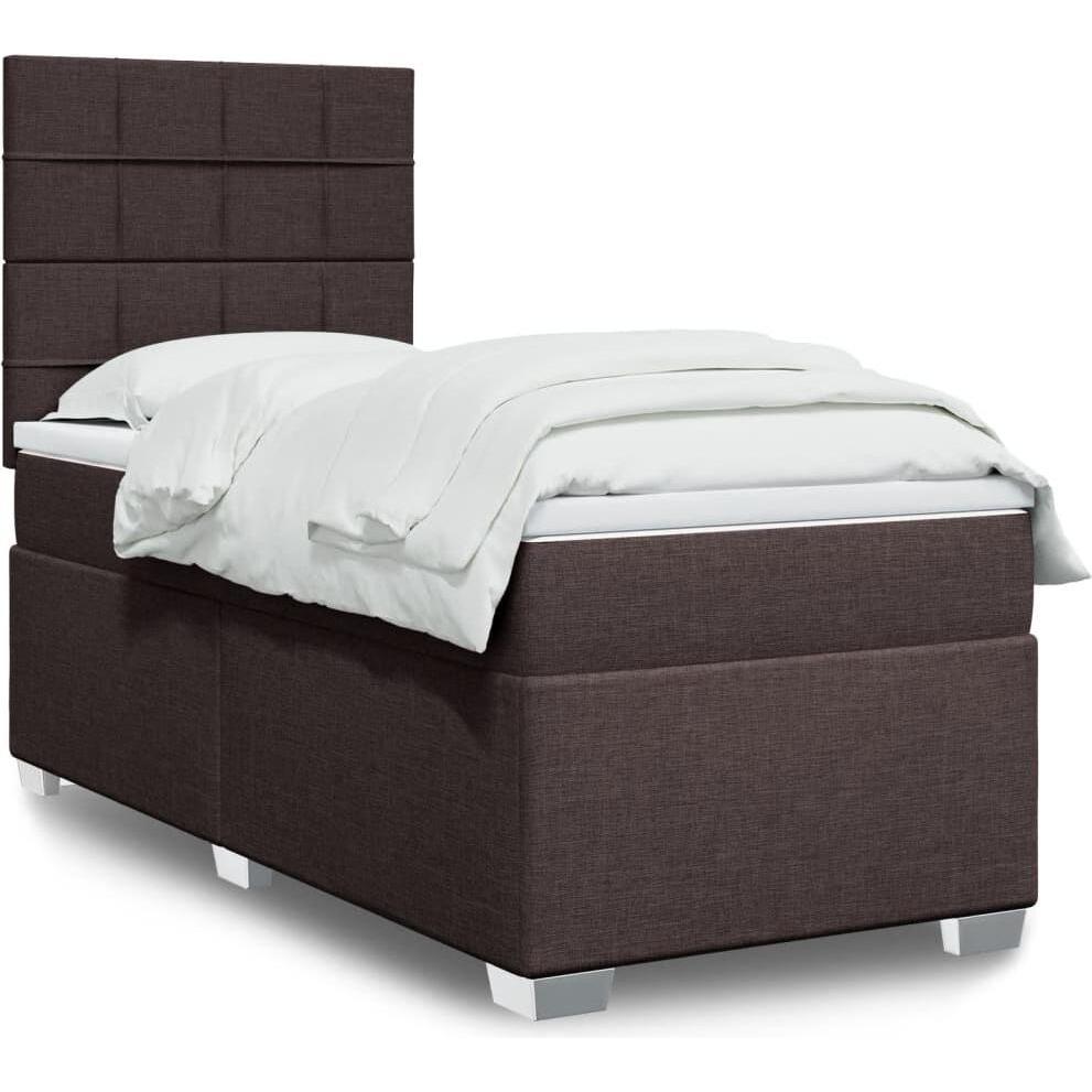 VidaXL, Bett, Bo x springbett mit Matratze 90 x 200 cm Stoff (90 x 200 cm)