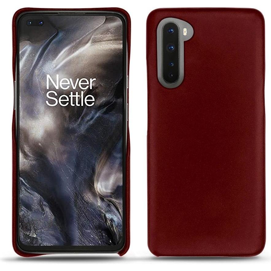 Thumbnail - Noreve Lederschutzhülle (OnePlus Nord), Smartphone Hülle, Rot