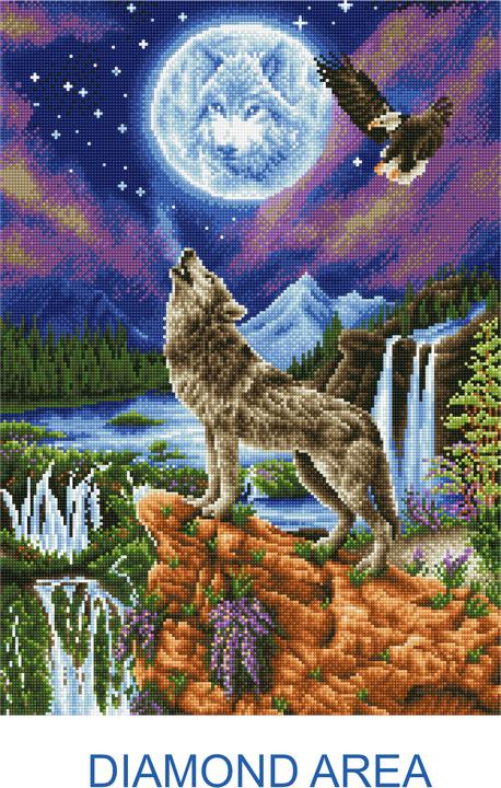 Image du produit Diamond Dotz Wolf