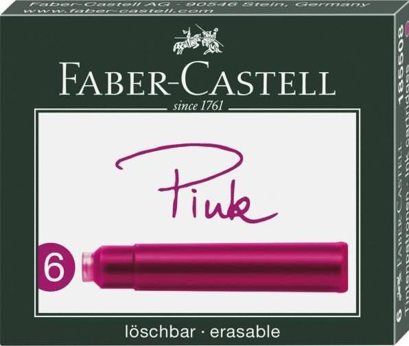 Produktbild Faber-Castell Tintenpatrone (Pink, Rosa, 6 Stk.)