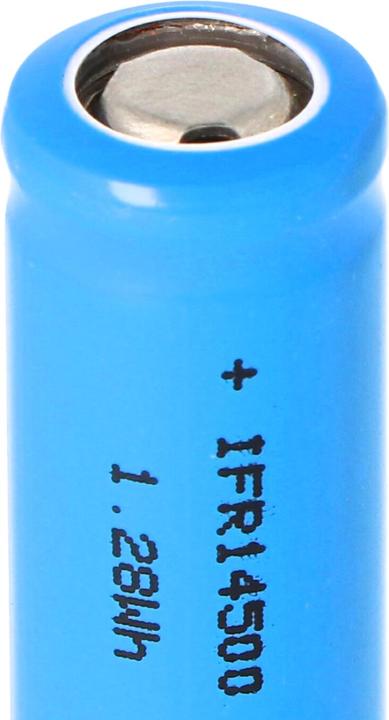 Immagine prodotto Efest Batteria ricaricabile IFR14500 - AA, Flat Top (senza testa) terminale positivo piatto (1 pz., 400 mAh, Accumulatore di carica elettrica)