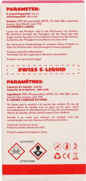 Nährwerte und Zutaten B-Chill Strawberry Diesel (Erdbeere)