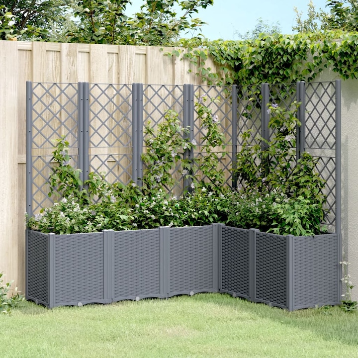 Actual product image VidaXL Planter with trellis PP