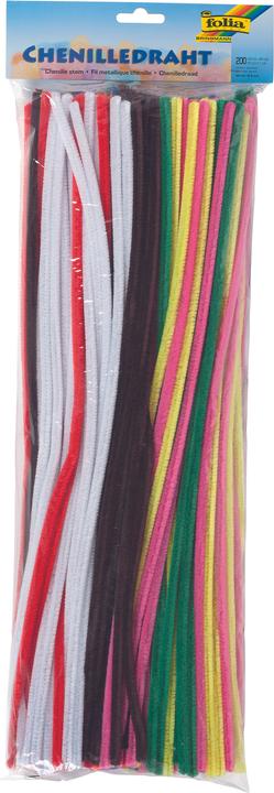 Folia Chenilledraht (Pfeifenputzer), farbig sortiert (0.50 m)