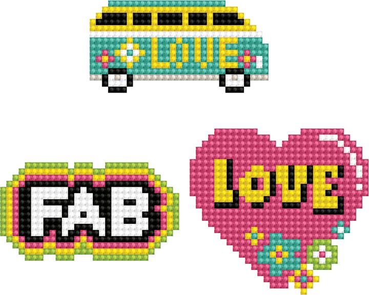 Produktbild Diamond Dotz Sticker Set Love