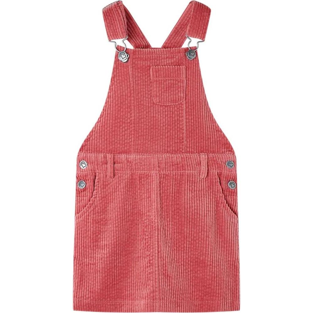 VidaXL, Jungen, Kleider, Kinder-Latzkleid Cord Rosa 128,Material: 100, Rosa, (128)