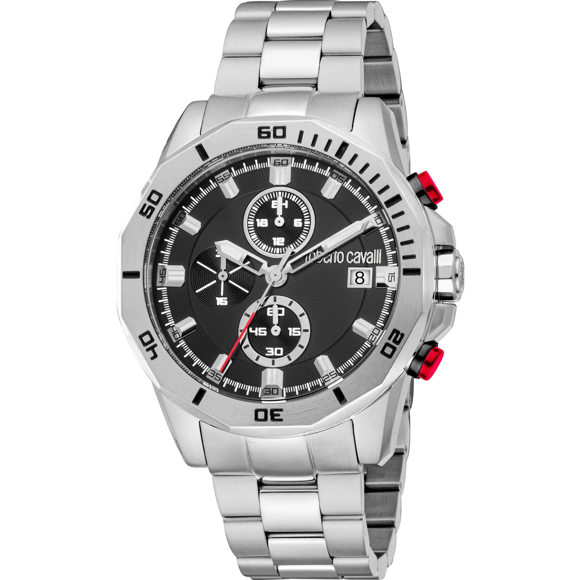 Just Cavalli, Armbanduhr, Herrenuhr Uomo Sport III, Silber, (42 mm)