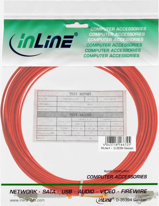 Actual product image InLine LWL Duplex cable (CAT6e, 0.50 m)