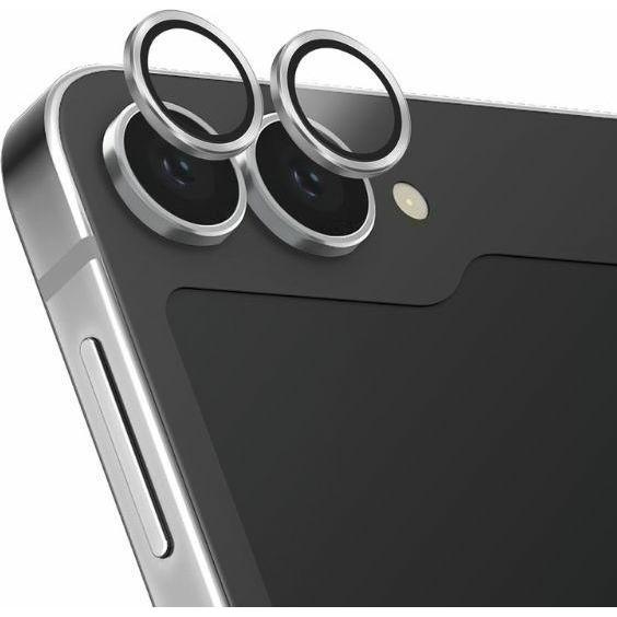 Uniq Optix Alluminio Protezione lente fotocamera Sam Z Flip6 F741 argento szkło na obiektyw aparat (1 pz., Samsung Galaxy Z Flip6), Pellicola protetti