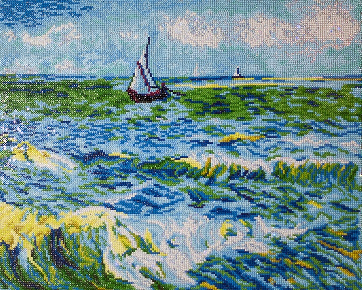 Image du produit Diamond Dotz Paysage maritime Saintes-Mar (Van Gogh)