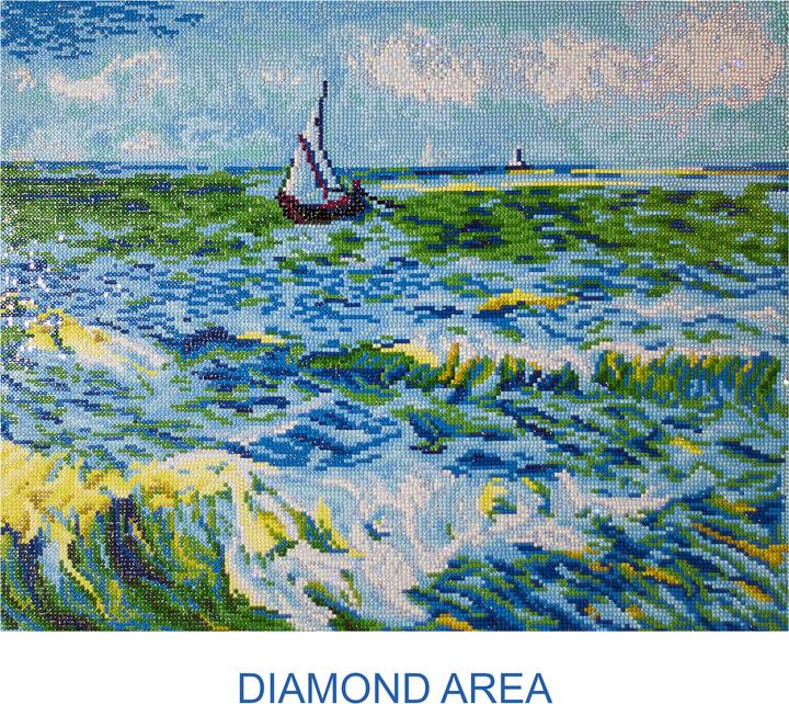 Image du produit Diamond Dotz Paysage maritime Saintes-Mar (Van Gogh)