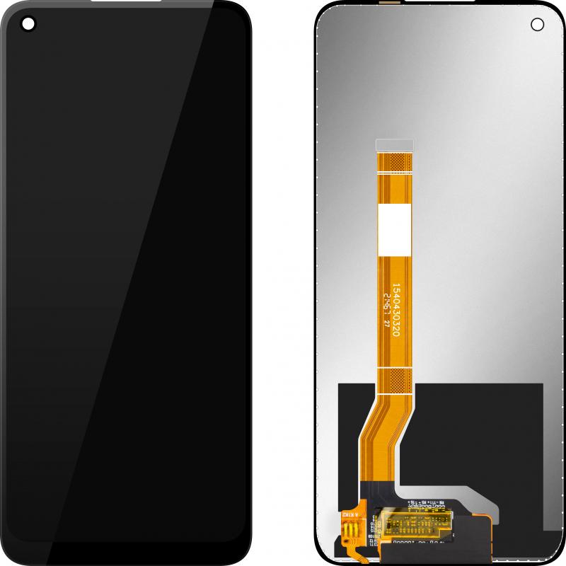 MP Display Unit für Realme 8i / 9i / Narzo 50, w/o Frame, Aftermarket, Schwarz (Display, Oppo A96, Realme 8i, Realme 9i, Realme Narzo 50), Pezzi di ri