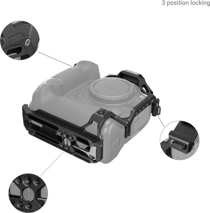 Actual product image SmallRig 3464 Camera kit for EOS R5/R6 with BG R10 battery grip (Cage)