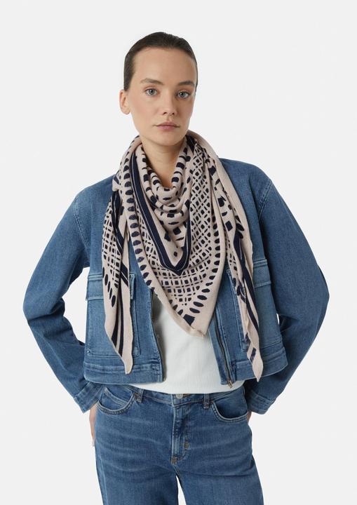 Image du produit Comma Tuch Modischer Strick-Schal mit abstraktem Muster