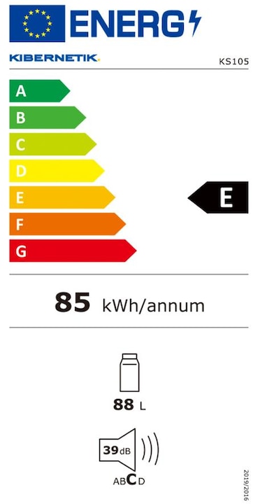 Label énergétique Kibernetik KS105 (88 l)