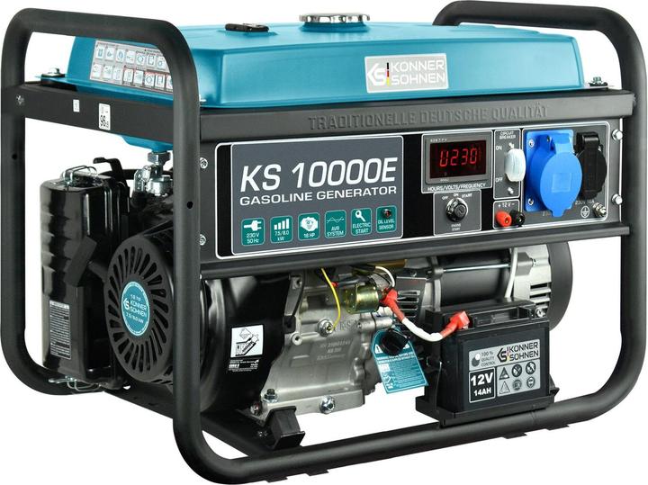 Könner & Söhnen Petrolinis Generatorius 7.5kW 230V KS 10000E (7500 W, 25 l)