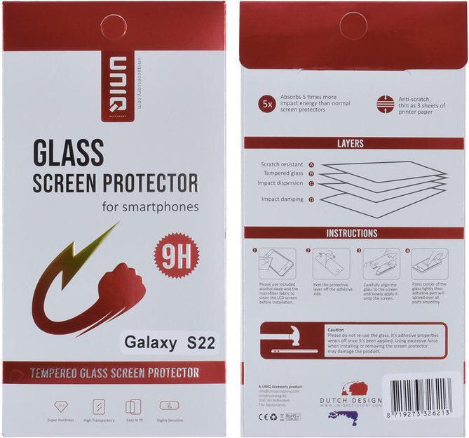 Produktbild UNIQ Accessory Panzerglas 9H - Samsung Galaxy S22 - Display Schutzglas (1 Stk., Samsung Galaxy S22)