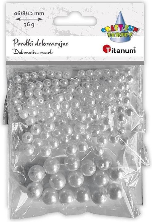 Produktbild Teka Kunststoffperlen, weiss, 36g
