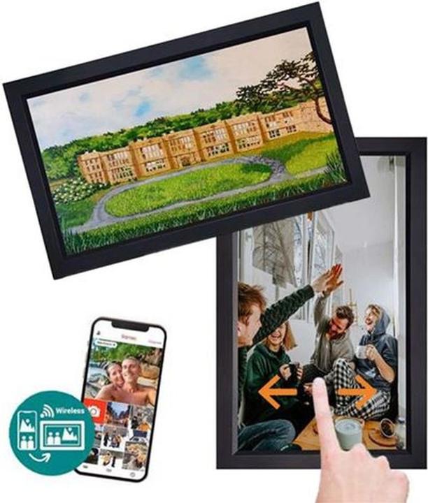 Produktbild Benel Frameo Digitaler Fotorahmen HF-156B Schwarz 15.6 Inch (15.60", 1920 x 1080 Pixel)