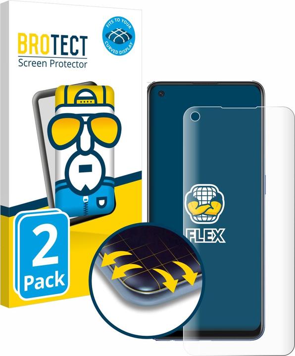 Produktbild BROTECT Full-Cover Displayschutz (2 Stück, Oppo A74 5G)